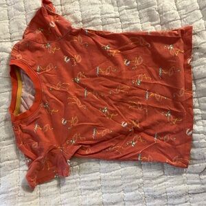 Cat & Jack Red Playful Pattern Tee